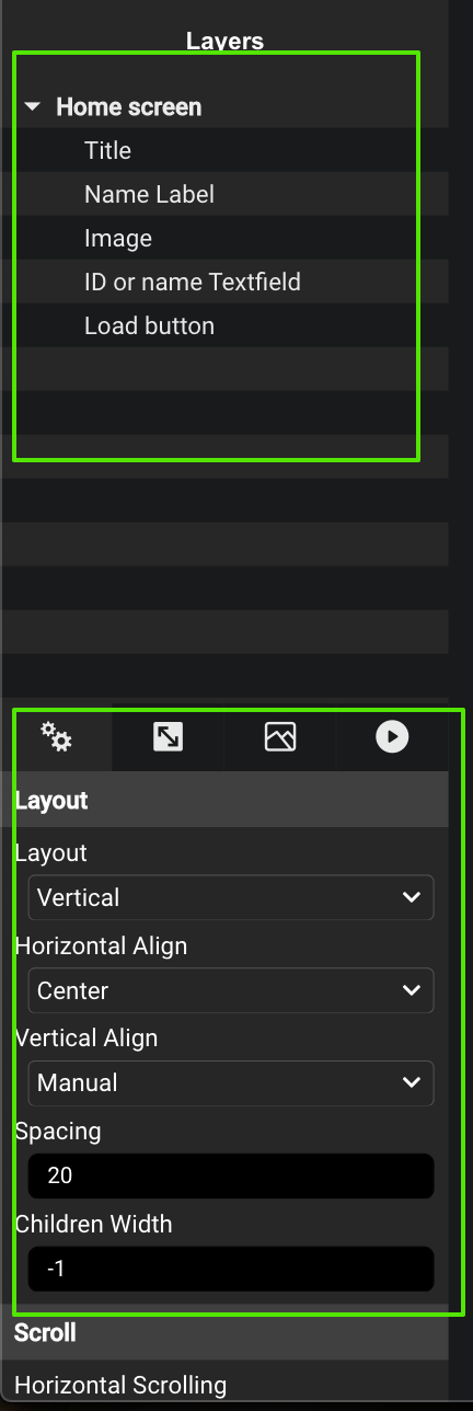 Create Screen