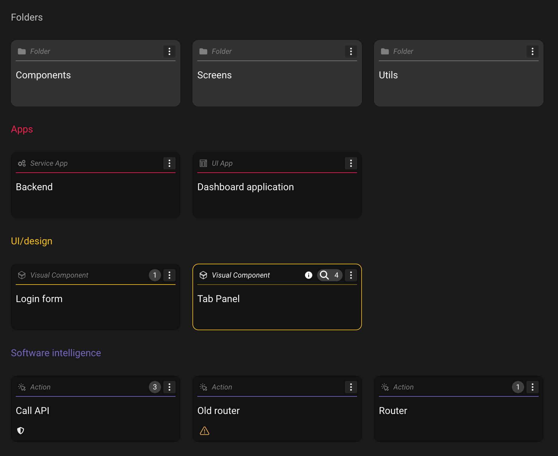 folder ui
