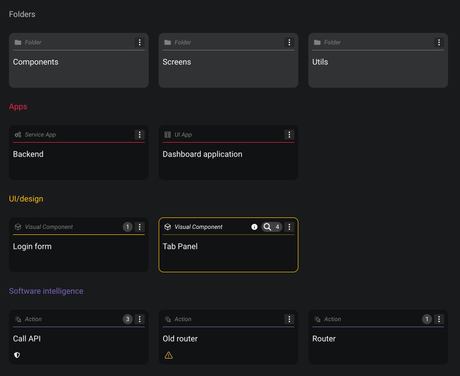 folder ui